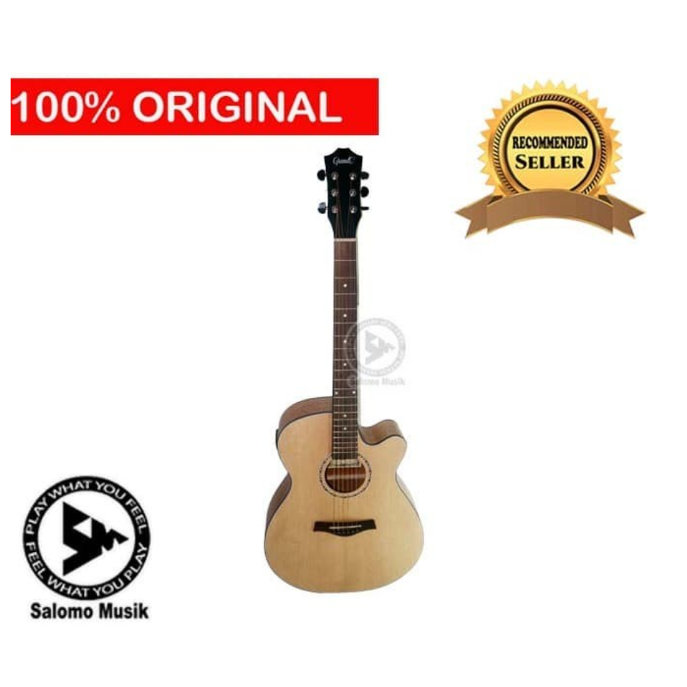 Gitar Akustik Grande GC8 Natural Cutaway+Softcase Original
