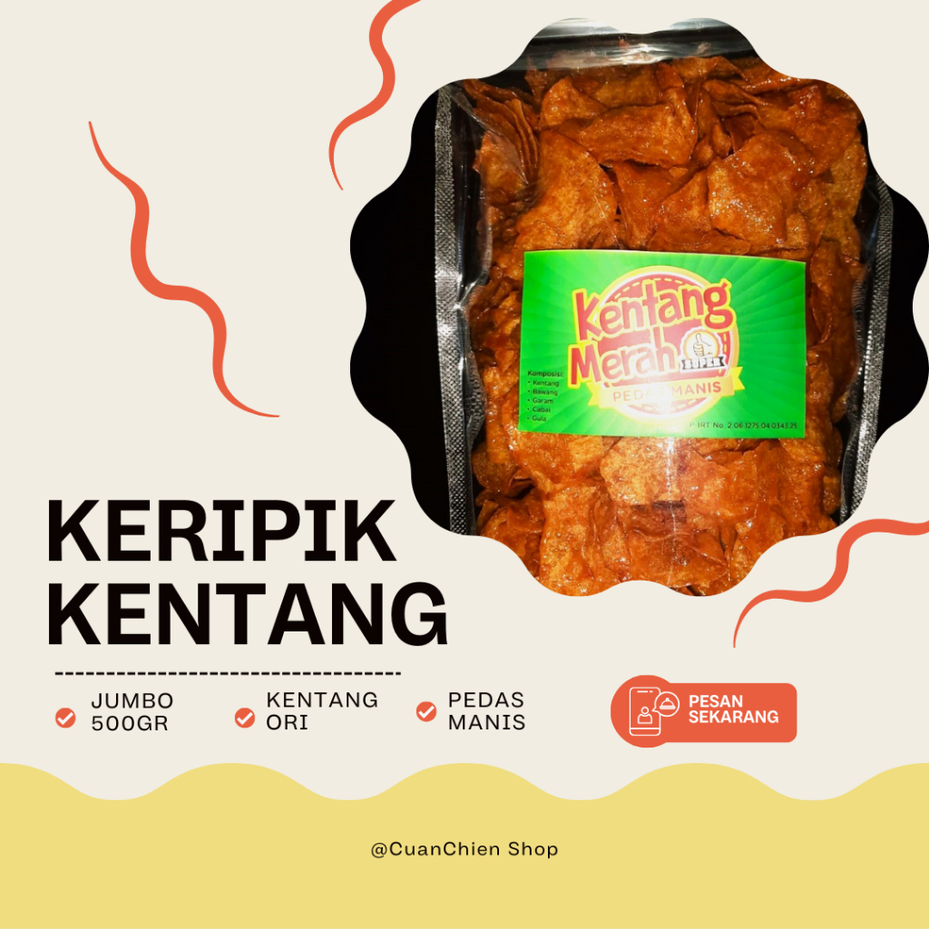 

Keripik Kentang Pedas Manis