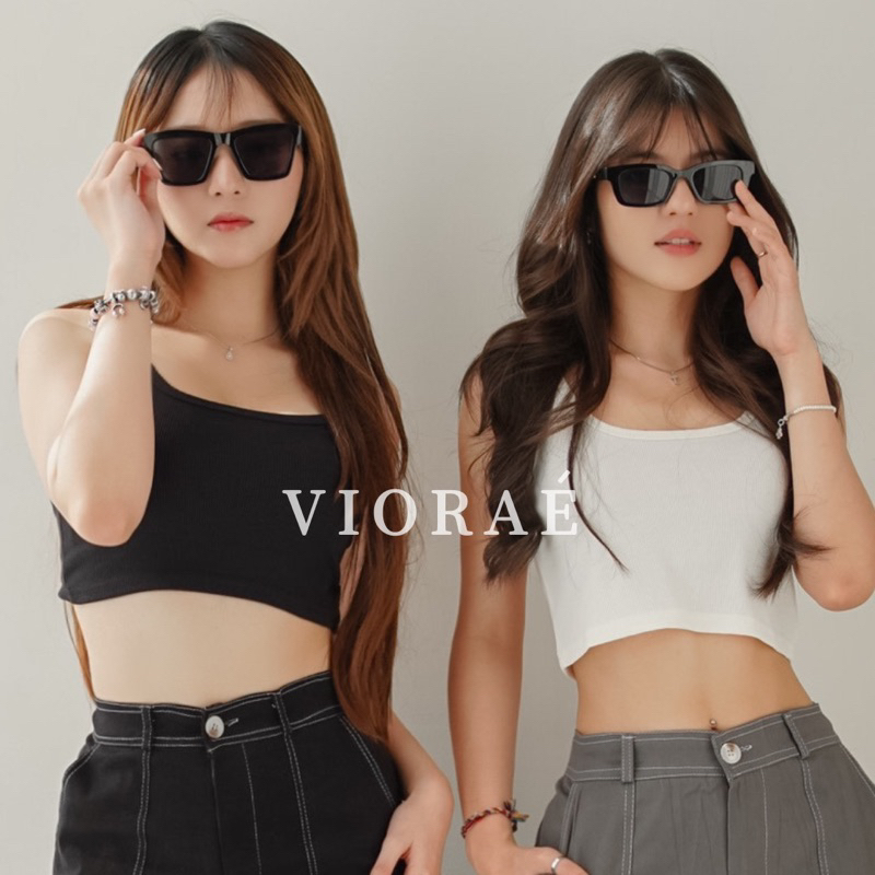 VIORAÉ - Yujin Top ( Hitam & Putih )
