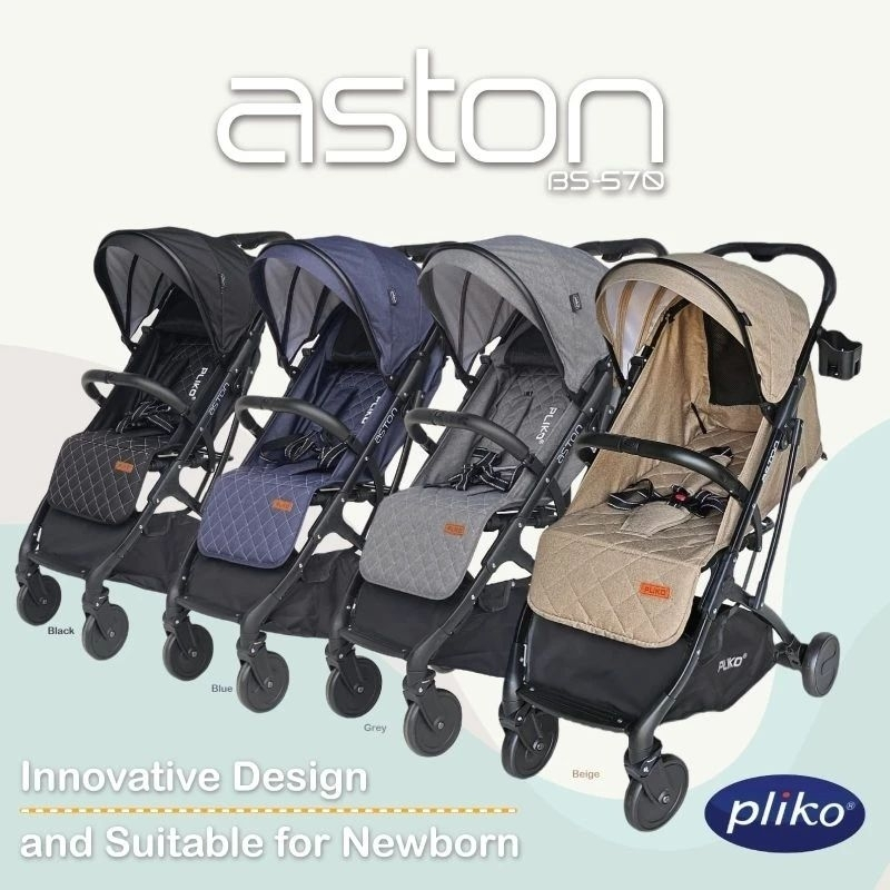 Stroller Lipat Pliko Aston 570 Kereta Dorong Bayi Seperti Koper