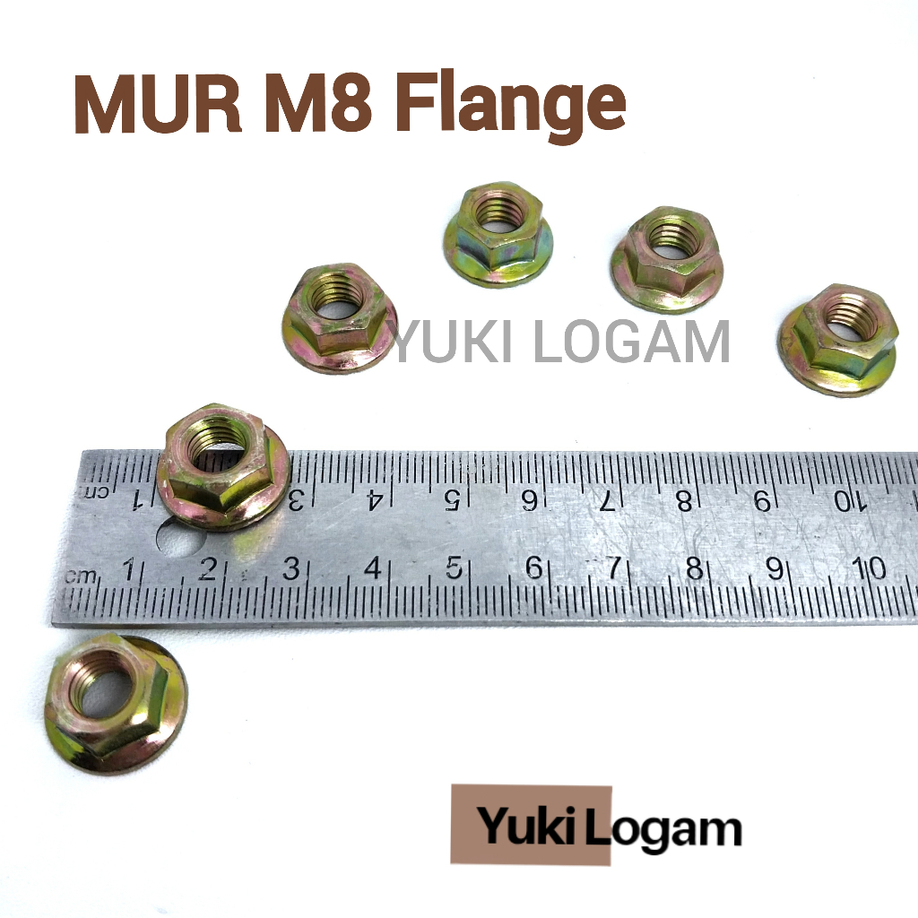 Mur Flange M8 khusus untuk baut flange M8