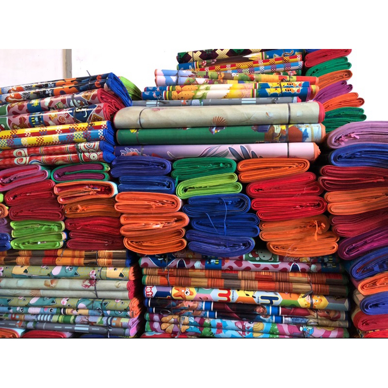 Tikar Spon Santai, Tikar Spon Lantai, Tikar Spon Motif Ukuran 120CMx200CM