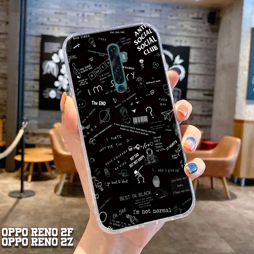 Case OPPO RENO 2F / OPPO RENO 2Z - Casing OPPO RENO 2Z Terbaru Top One Case [ MOTIF 12 ] Cassing Hp 