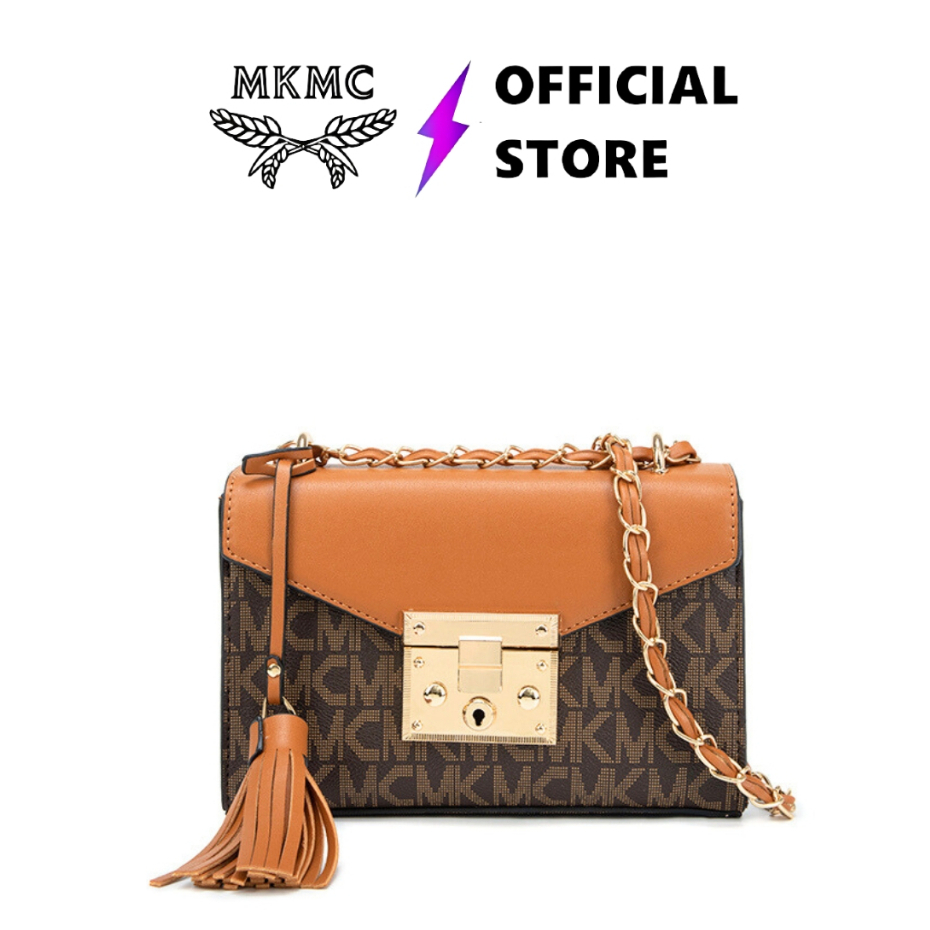 MKMC Tas Selempang Wanita Import Shoulder Bag Elegant Sling Bag Tali Rantai Quilted Tas Bahu Fashion