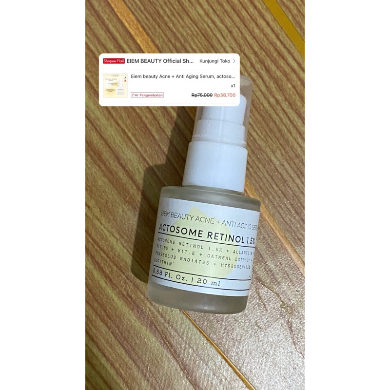 EIEM BEAUTY SERUM RETINOL #PRELOVED