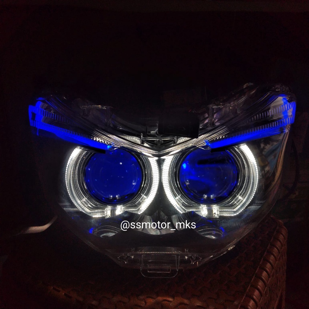 HEADLAMP KW LAMPU DEPAN NMAX OLD LAMA CUSTOM BILED PROJIE PROJECTOR TURBO SE