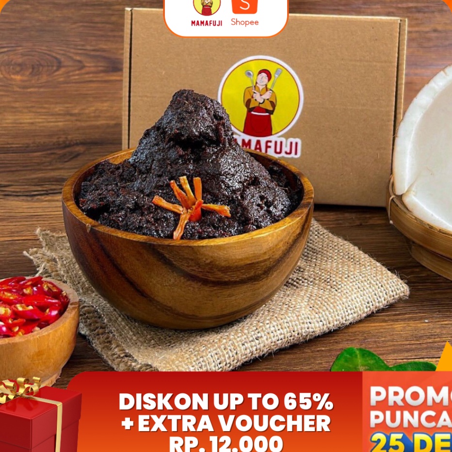

77 Mamafuji Rendang Daging 35gr Mini Size
