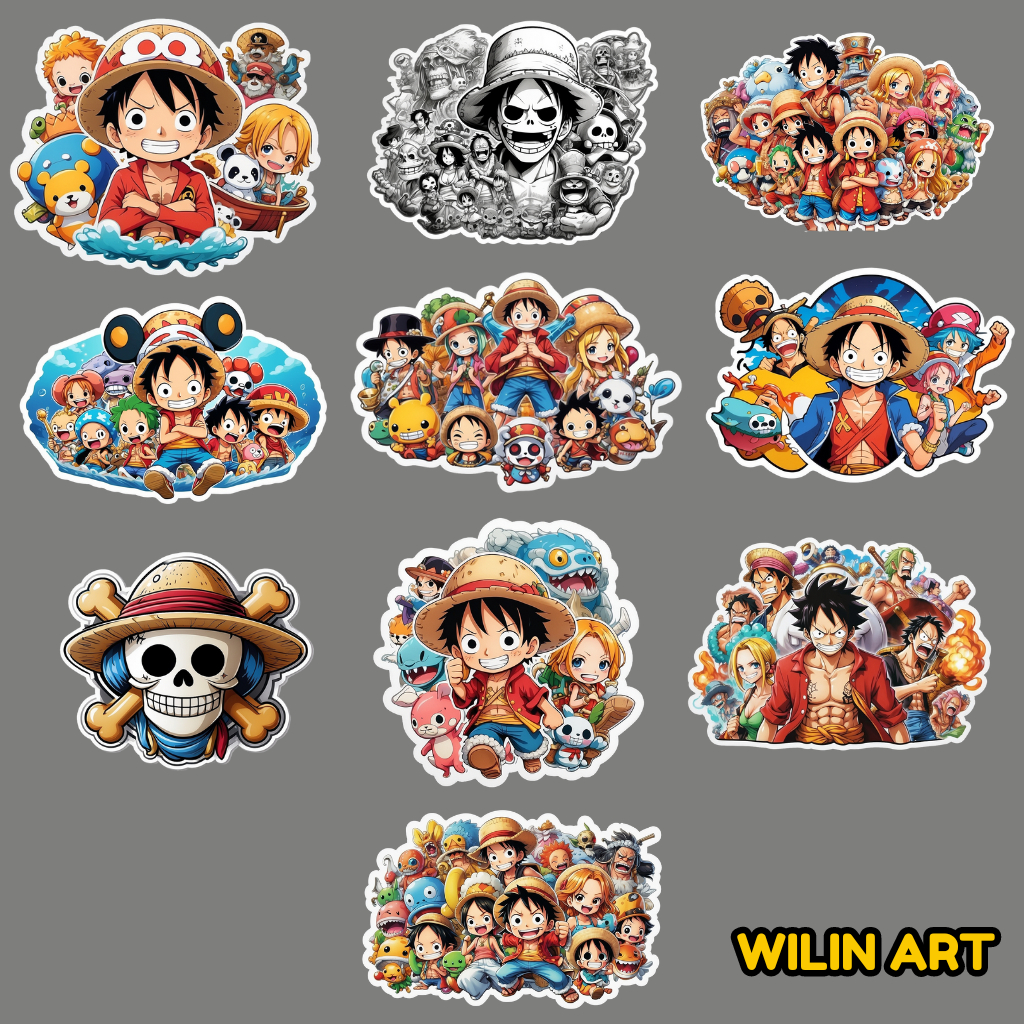 

STIKER PACK VINYL LUCU ONE PIECE ANIME