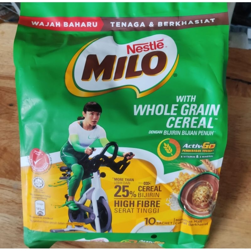 

Milo With Whole Grain Cereal Malaysia (10 Sachet).