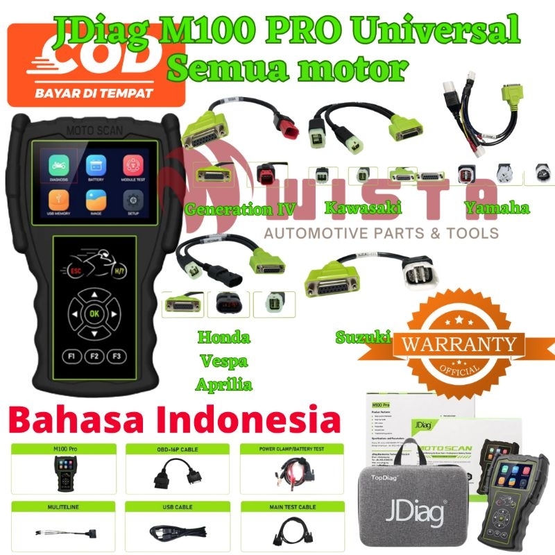 wista | JDIAG M100 PRO UNIVERSAL scanner injeksi obd1 dan obd2