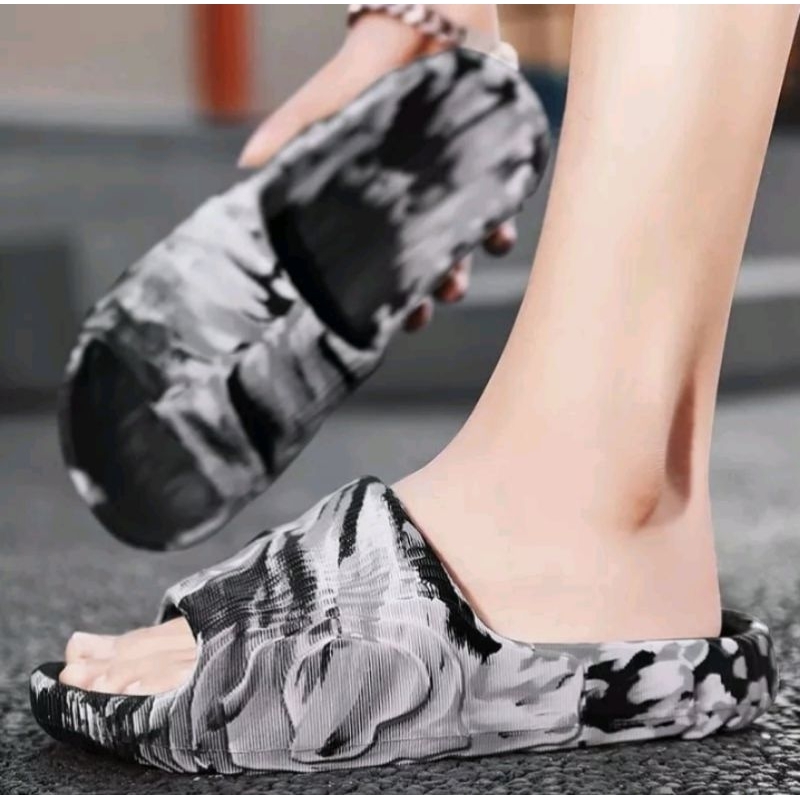 Sandal Cowok Selop Pria Adilette Viral Sandal Selop Cowok kekinian trendy Keren