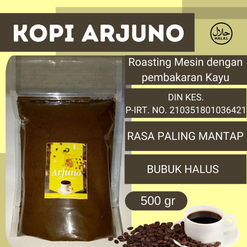 

Kopi Bubuk Arjuno 500 gr Jenis Robusta Rasa Sedap Nikmat Mantap