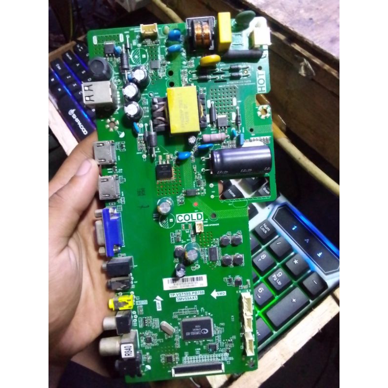 MB MAINBOARD MOTHERBOARD TV LED PANASONIC TH-32D302G MESIN TV PANASONIC TH-32D302G