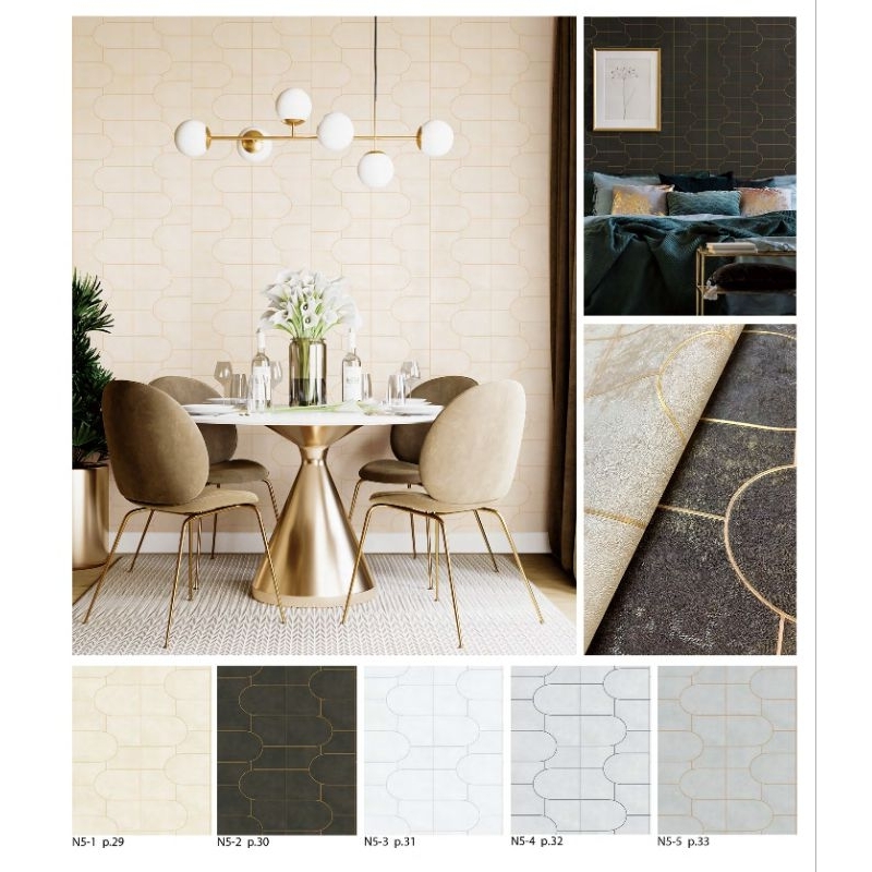 wallpaper dinding Vinyl notabene 10 meter Wallpaper premium