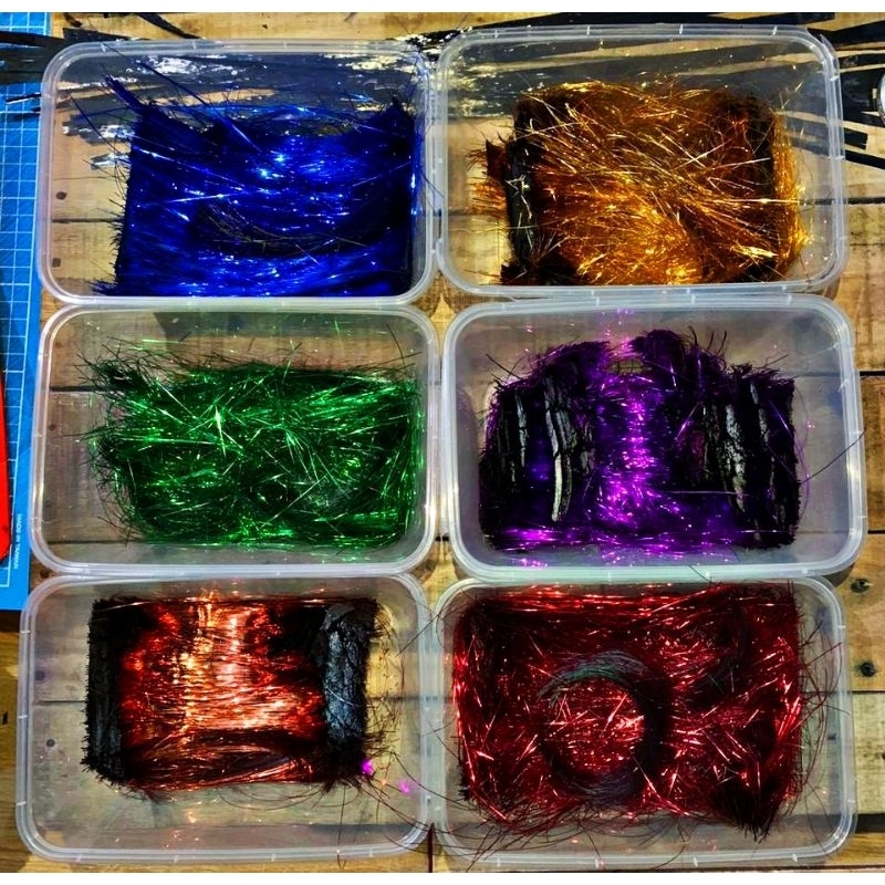 Serat Metalic Warna Carbon Forged  | 10grm