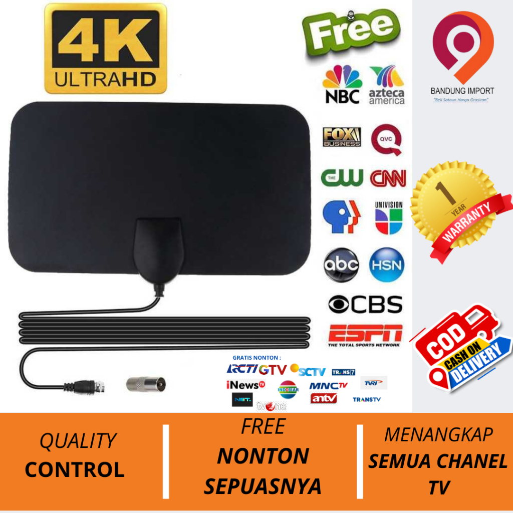 [ORIGINAL 100%] ANTENA TV DIGITAL INDOOR DVB-T2 4K HIGH SIGNAL - ANTENA TV INDOOR - ANTENA DALAM
