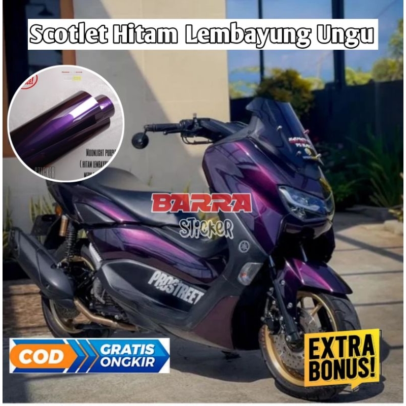 Stiker Skotlet Hitam Lembayung Ungu Scotlet Hitam Lembayung Ungu Scotlite Hitam Lembayung Ungu Stike
