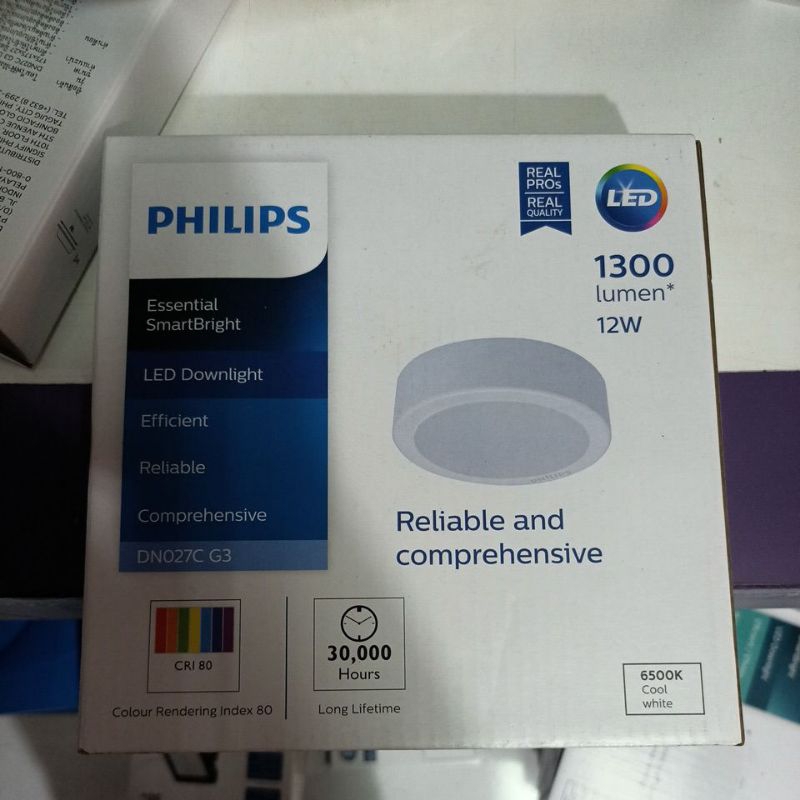philips led downlight dn027c 12w outbow 7inch