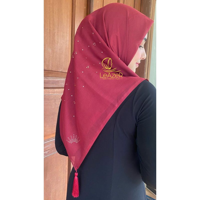 Hijab Paris Jadul Payet Tabur/Segiempat Paris Payet Swarovski