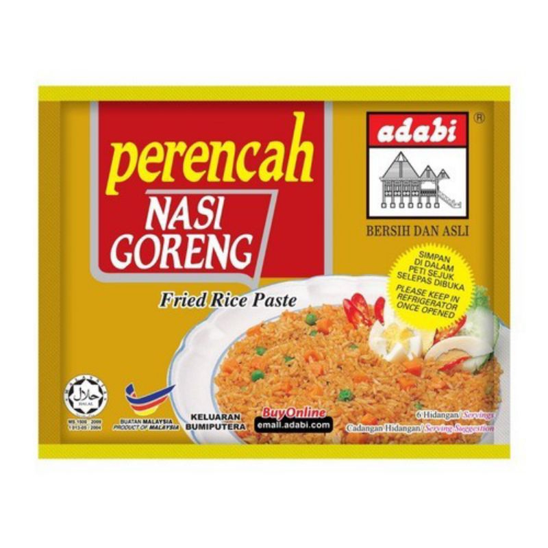 

ADABI BUMBU PERENCAH NASI GORENG | PERENCAH NASGOR HALAL 30gr