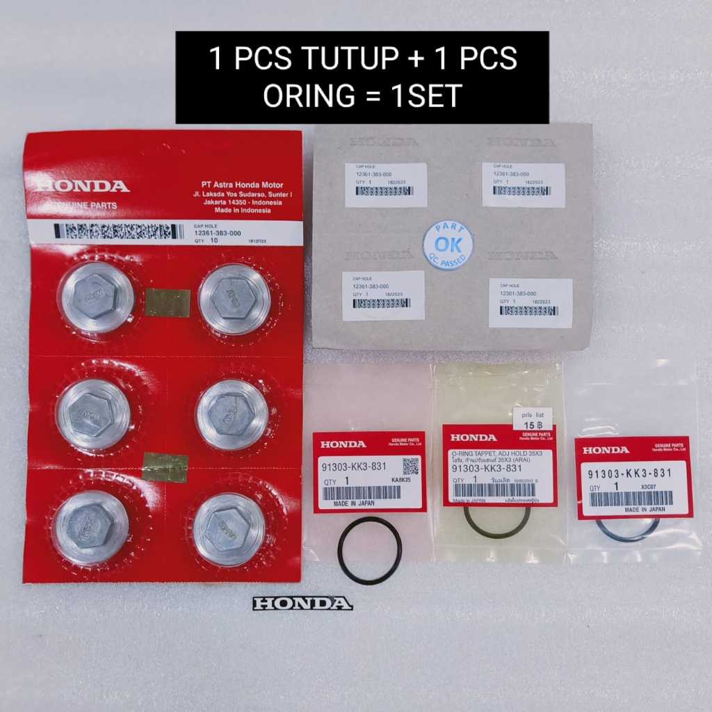 91303 KK3 831 TUTUP KLEP KARET SEAL O RING ORING TUTUP KLEP ORING TAPPET, ADJ HOLD 35X3 Tiger All Se