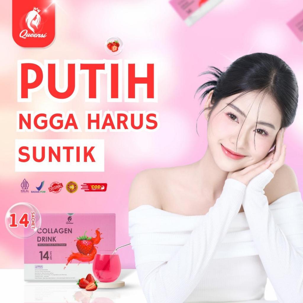 

Queensi Minuman Bubuk Collagen - Minuman Bubuk Isi 14 Sachet |BPOM