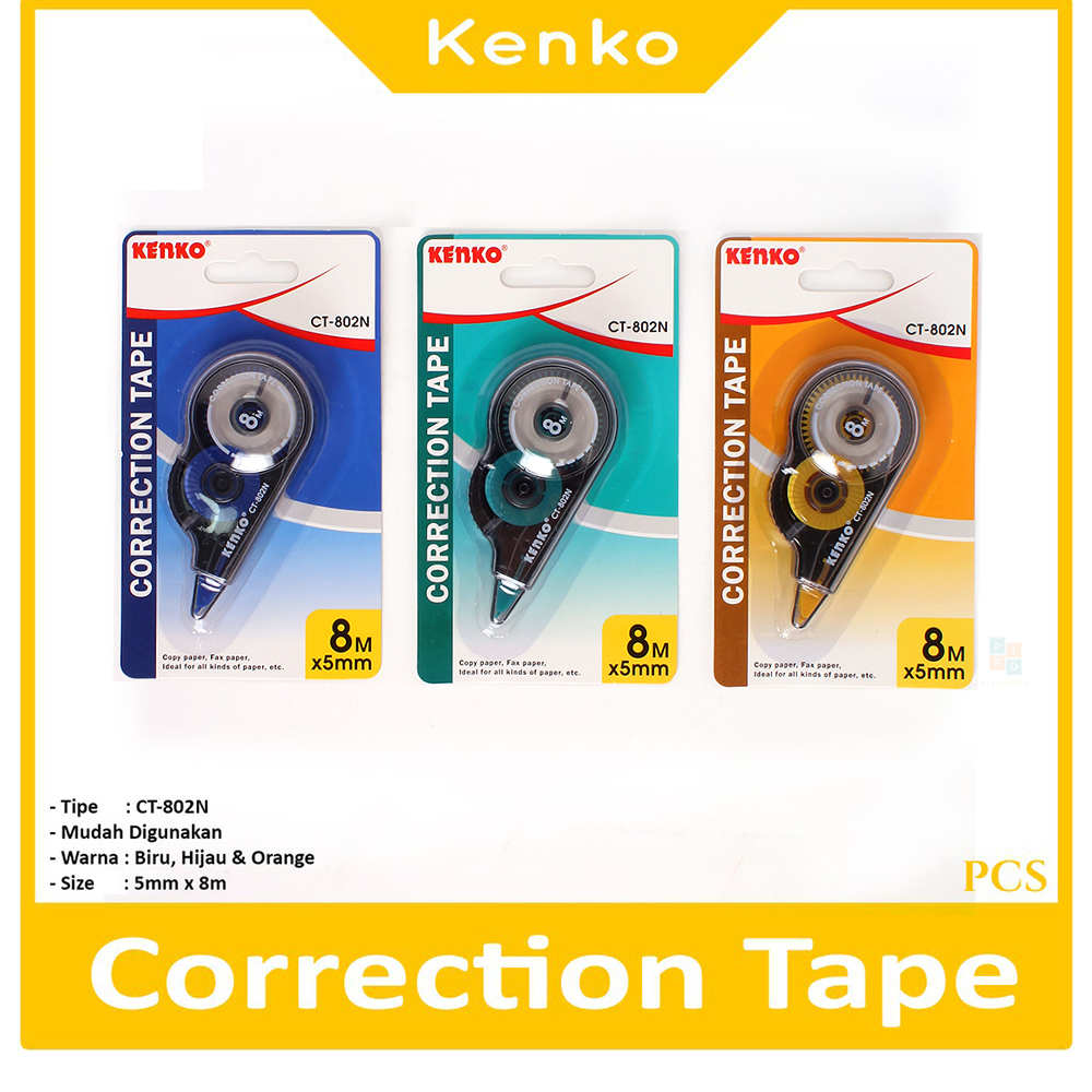 

KENKO - Correction Tape CT-802n 5mm x 8mtr - Pcs