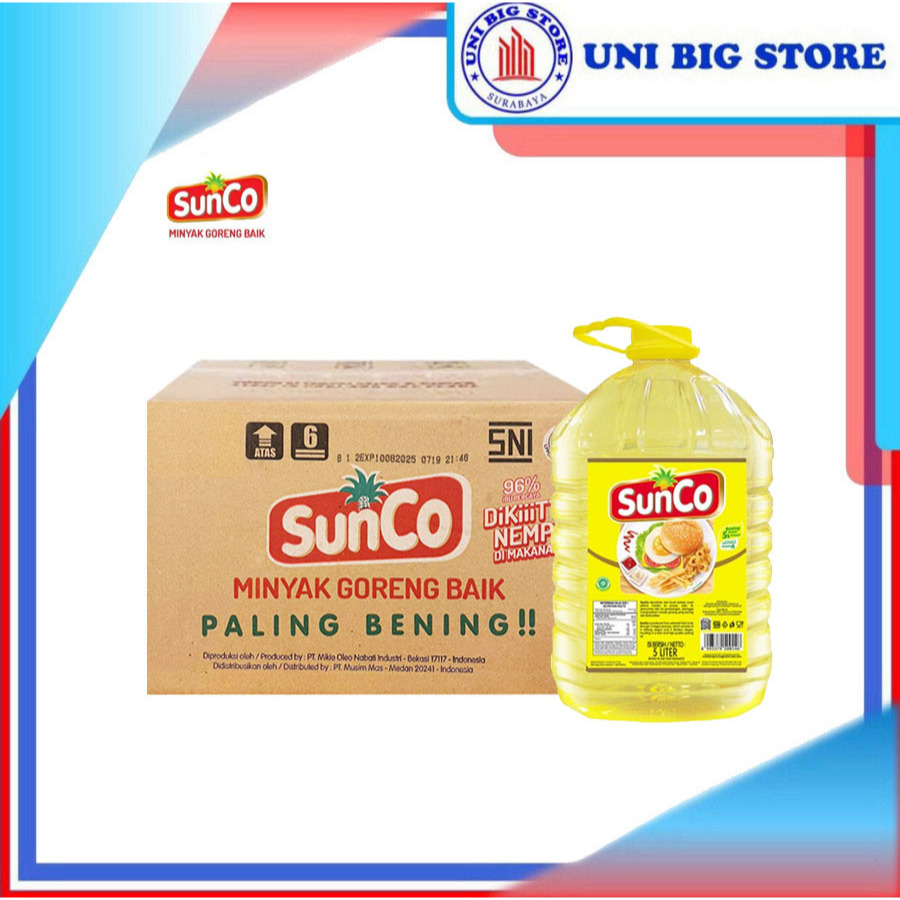 

Minyak Goreng Sunco Botol 5 Liter x 4 pcs DUS Fried Oil