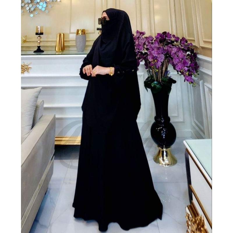 GAMIS HAFSHA SYAR'I set umroh premium by Arsy
