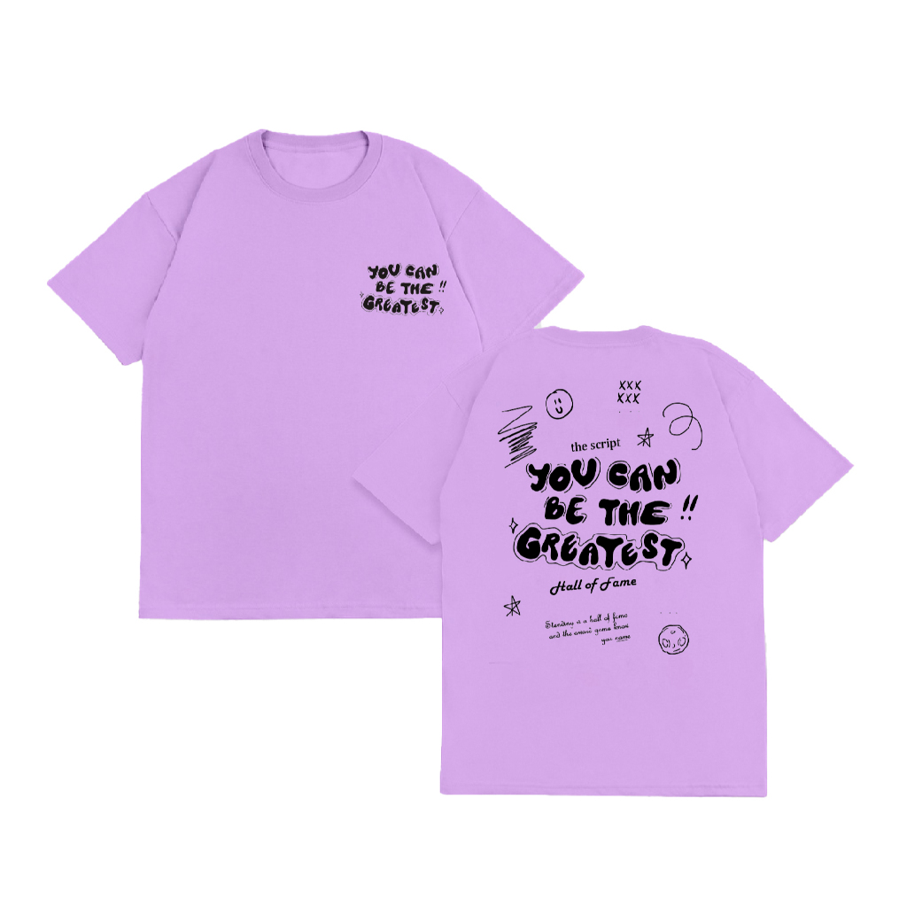 WGUD'S T-shirt YOU CAN BE THE GREATEST [sablon DTF] Unisex Pria & Wanita *PREMIUM QUALITY*-LILAC