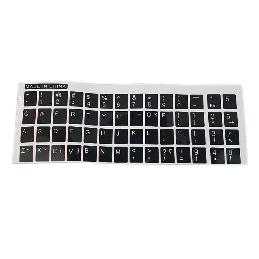 Stiker Setiker Keyboard Keybord Kebord PC Komputer Laptop Angka Hufuf QWERTY