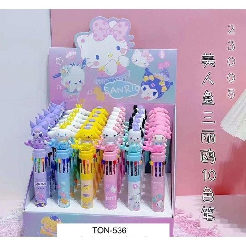 

pulpen karakter motif sanrio/kuromi isi 10 warna
