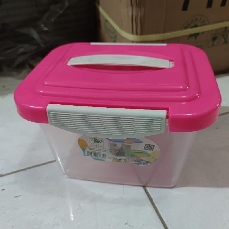 box container serbaguna 7035 green leaf