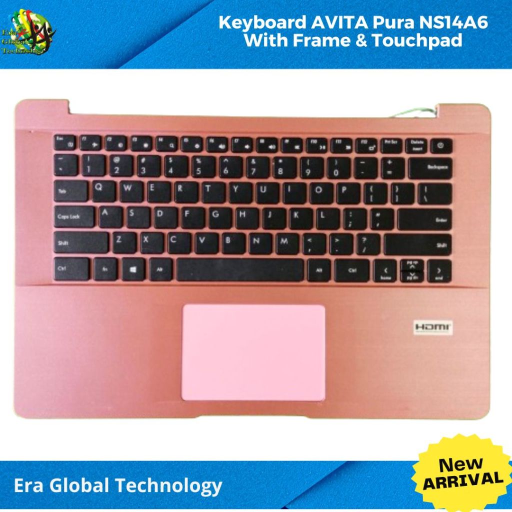 Keyboard Laptop AVITA Pura NS14A6 With Frame & Touchpad
