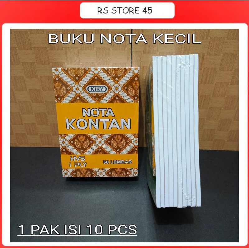 

1 Pak Buku Nota Kiky 1 Ply Isi 10 Buku