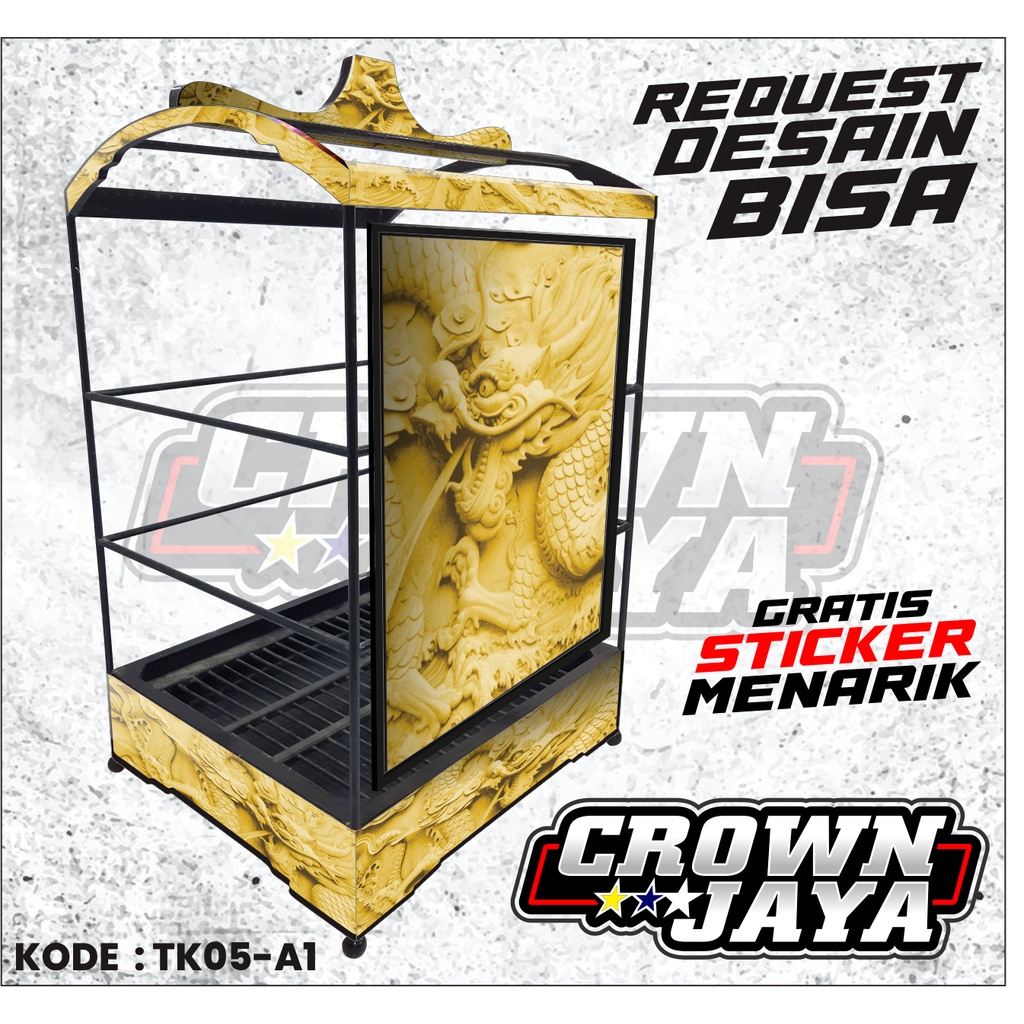 Stiker Decal Sangkar Kotak Kenari EBOD JAYA Sangkar ORIQ - Stiker Kenari - KODE TK