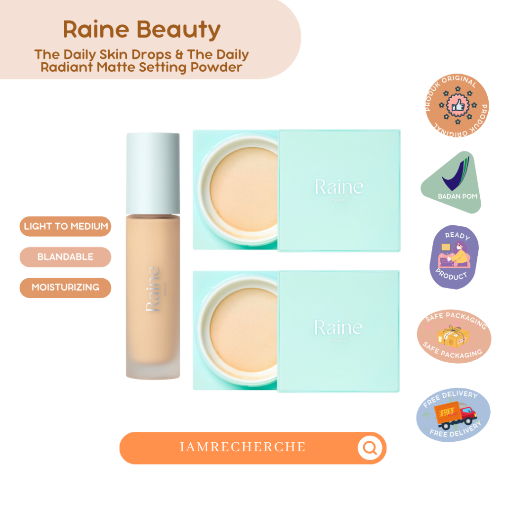 Raine Beauty The Daily Skin Drops | The Daily Radiant Matte Setting Powder
