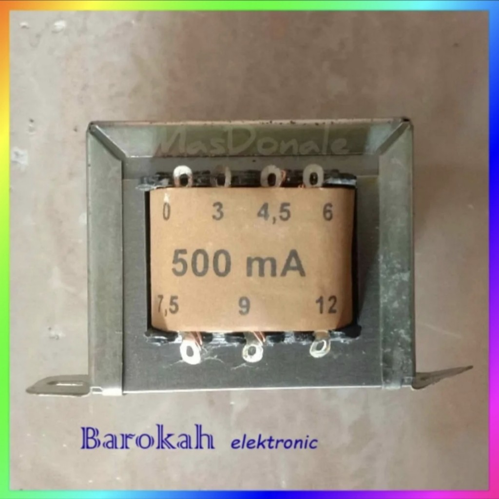 Travo 500mA Power Suplay 0.5 Ampere 0,5A trafo 500 ma Non CT