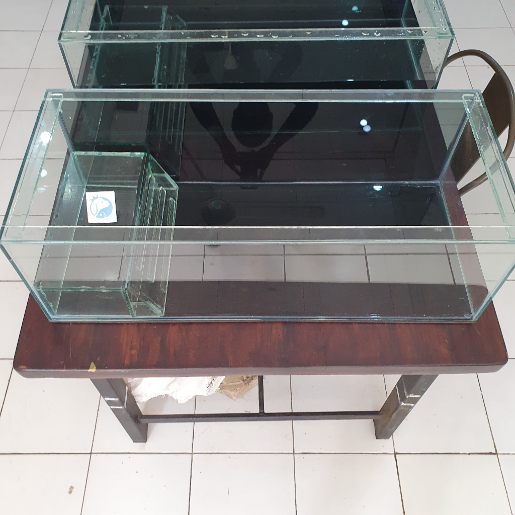 TANK AQUARIUM AKUARIUM IKAN KURA KURA KACA 60 X 30 X 25 CM 5MM 5 MM