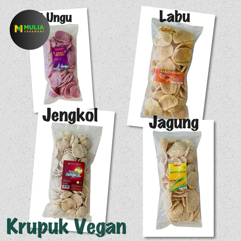 

kerupuk vegan ubi ungu, labu, jengkol, jagung 100gram