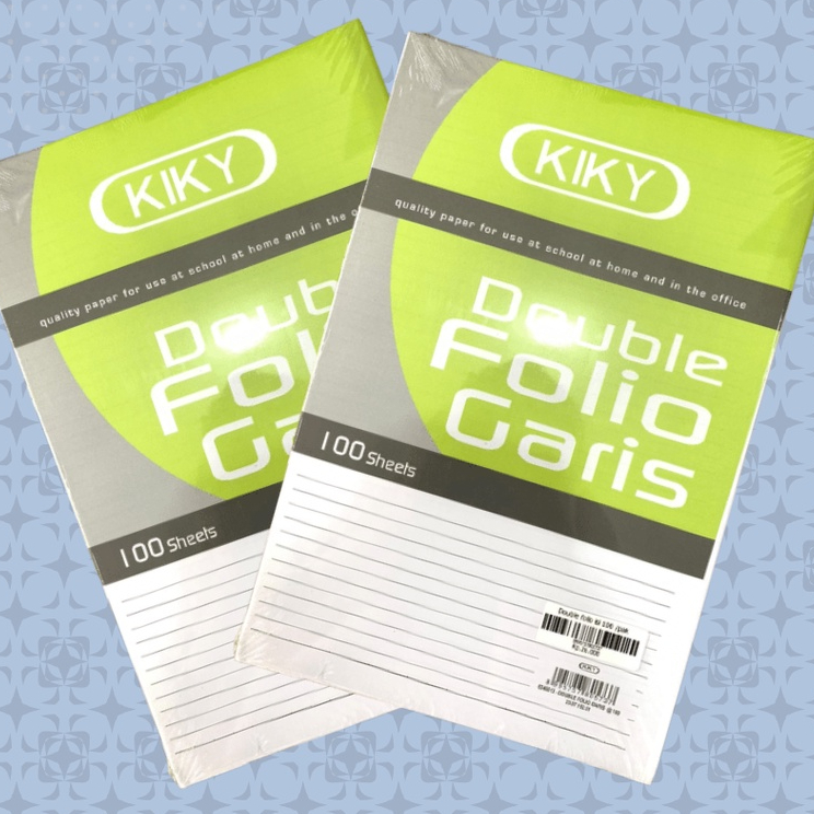 

Kertas Double Folio Isi 100 Lembar (Per Pack)