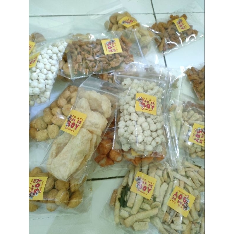 

camilan toping baso aci