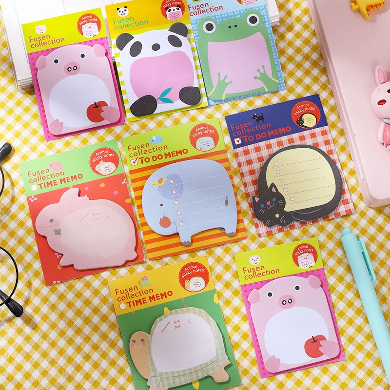 

Post It Karakter Lucu / Sticky Note Bentuk Karakter Lucu