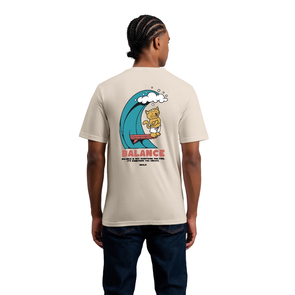 Kaos Pria Lengan Pendek Distro WafBal Milo Ribsgold Tshirt Cotton Katun Lembut Strech  GRH