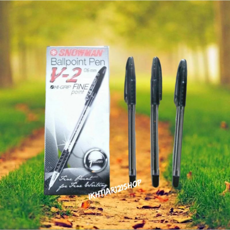 

1 Lusin Pulpen Snowman V-2/Bolpoint Snowman V2 Perpack isi 12 pcs