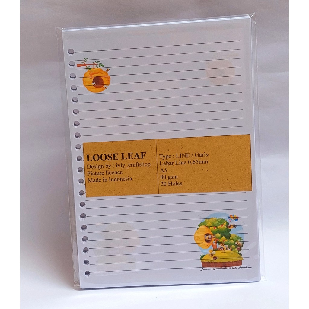 

Loose Leaf Line A5, Bee house on the tree