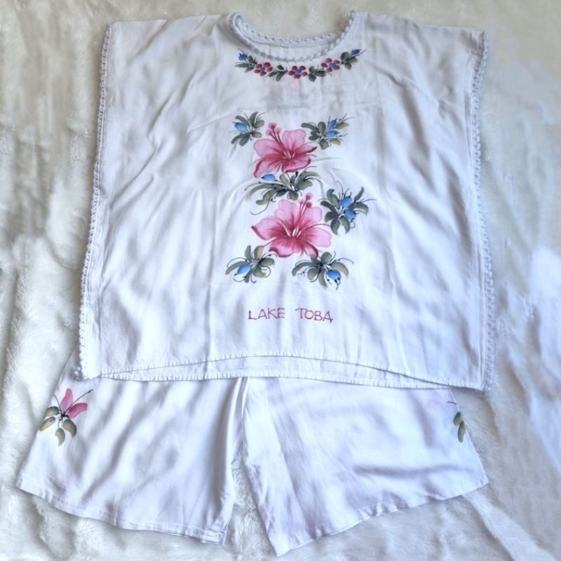 Preloved Setelan Baju Batik Danau Toba Lake Toba