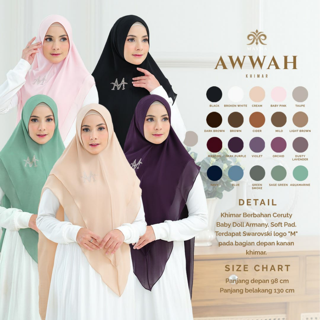 MAYRA AWWAH KHIMAR BY MAYRA INDONESIA