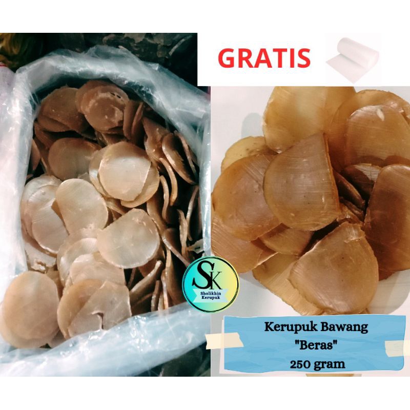 

Kerupuk Beras 250 gram / Kerupuk Puli Bawang Beras / Kerupuk Puli Beras / Kerupuk Makan / Kerupuk Mentah