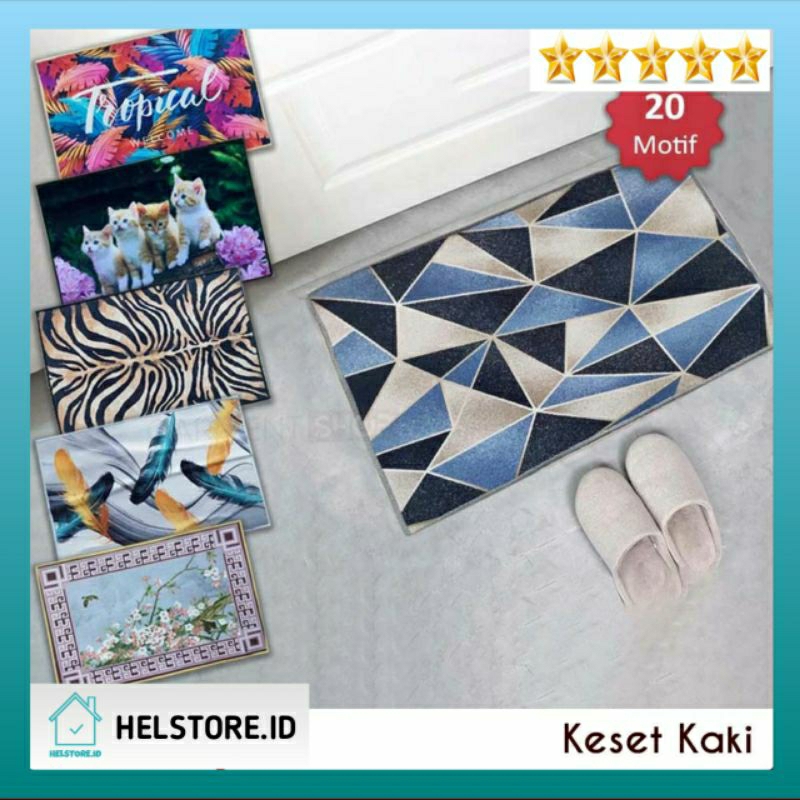 KESET LANTAI RUMAH KAMAR MANDI ANTI SLIP / Keset Kaki Dapur Lap Kaki Menyerap Air Anti Slip